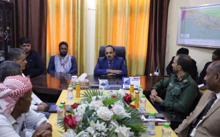 محافظ حضرموت يترأس اجتماعًا للمكتب التنفيذي بمديرية غيل باوزير   