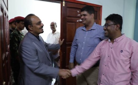 بن ماضي يتفقد مستوى الانضباط الوظيفي في أول أيام الدوام الرسمي عقب اجازة العيد