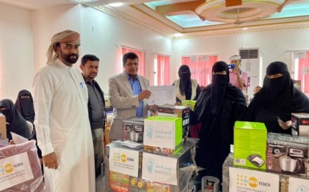 تسليم 23 حقيبة تمكين اقتصادي ضمن مشروع "الحماية ودعم سُبل العيش" بالمهرة