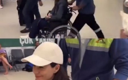 الفنانة التركية الشهيرة بيرين سات الشهيرة عربيا باسم سمر تظهر على كرسي متحرك