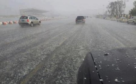 رياح قوية وأمطار متفاوتة على عدد من المحافظات