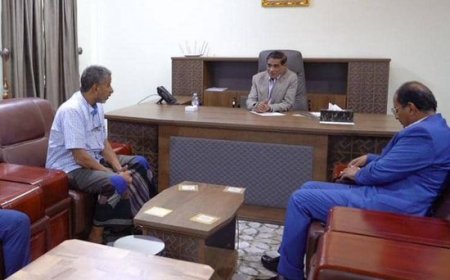 النائب البحسني يتسقبل مدير الجوازات بساحل حضرموت