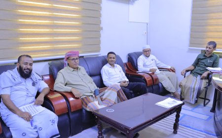 مناقشة جملة من القضايا بمديرية سيئون