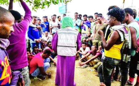 وصول المهاجرين الأفارقة الى اليمن يسجل أدنى معدلاته