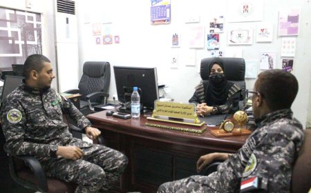 مدير الدائرة الصحية الاحزمة الأمنية يلتقي مدير المركز الطبي لقوات حرس المنشآت