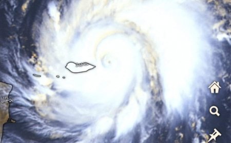 الإنذار المبكر يتوقع مرور مركز إعصار تيج في المهرة مساء اليوم الاثنين