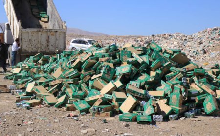 مأرب تتلف 21 طناً من مشروب الطاقة كاراباو المقلد