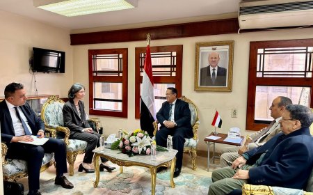 رئيس مجلس الشورى اليمني يلتقي بالسفيرة الفرنسية لبحث العلاقات الثنائية والأزمات الإنسانية