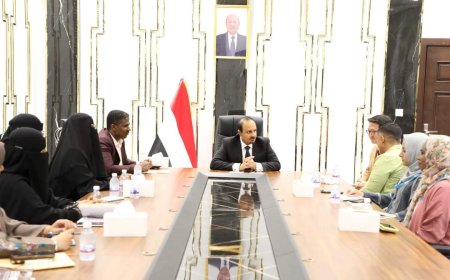 محافظ حضرموت يلتقي مع فريق (UNDP) لتعزيز دور المرأة والعدالة الاجتماعية