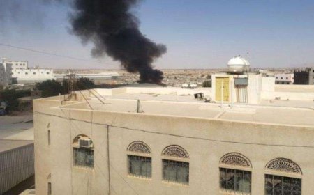 اندلاع حريق هائل بمخيم النازحين في شبوة