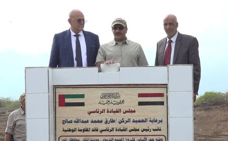 بتمويل إماراتي.. طارق صالح يضع حجر أساس لمشروع مجمع تربوي متكامل في المخا