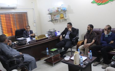 وكيل وزارة التعليم الفني والتدريب المهني في زيارة لمكتب الوزارة بساحل حضرموت