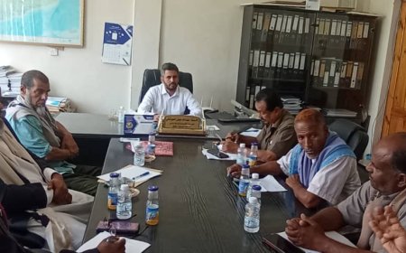 مدير عام مكتب الزراعة والري بساحل حضرموت يترأس اجتماعا بمدراء مكاتب الزراعة بالمديريات 