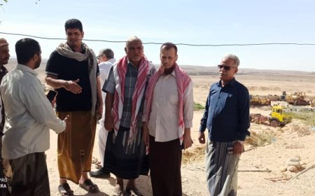 تدشين العمل بسفلتة خمسة كيلومتر بطريق رحاب - الفرضحة بدوعن