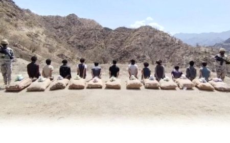 السلطات السعودية تعلن القبض على 12 يمنيًا بحوزتهم كميات من القات