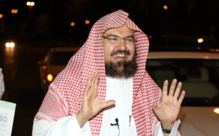 السديس محذرا المعتمرين من رفع علم فلسطين خلال تواجدهم في الحرمين الشريفين