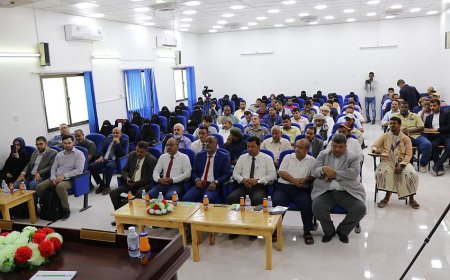 تدشين برنامج اسبوع تنمية المهارات الإعلامية بجامهة المهرة