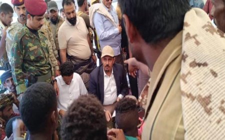 محافظ حضرموت يدشن مشاريع تنموية ويفتتح أسبوع النظافة في حجر