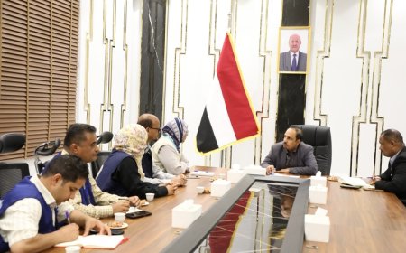 محافظ حضرموت يناقش مع الصحة العالمية واليونيسف نتائج حملة التحصين الوطنية الطارئة