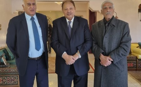 الرئيس الأسبق علي ناصر محمد يستقبل اللجنة المركزية لحركة فتح