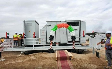 بدء التشغيل التجريبي لمحطة الطاقة الشمسية في عدن بدعم اماراتي