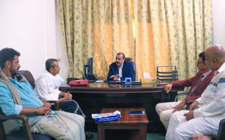 بن بريك يلتقي مدير عام الشؤون الاجتماعية والعمل ولجنة معلمي حضرموت