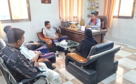 باضروس يبحث أوجه التعاون المشترك مع مكتب وزارة الصناعة والتجارة لدعم الأسر المنتجة