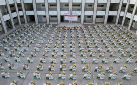 توزيع مساعدات كويتية لمئات الأسر اليمنية