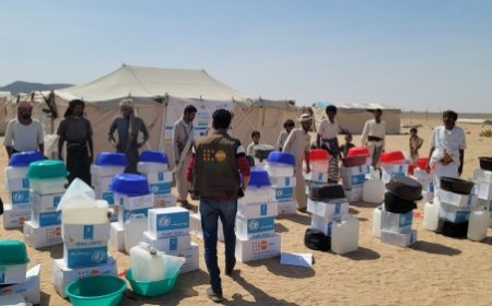 مساعدات أممية لأكثر من 10 آلاف نازح في اليمن