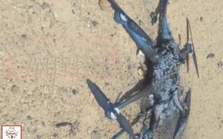 قوات العمالقة تسقط مسيرة حوثية في سماء حريب بمأرب