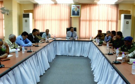 اجتماع لجنة الطوارئ في حضرموت للاستعداد للمنخفض الجوي القادم