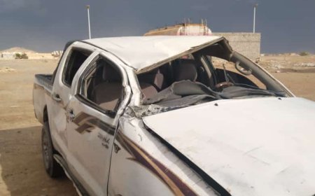 حادث مروري مأساوي يلغي عرسًا ويصيب عشرين شخصًا في غيل بن يمين