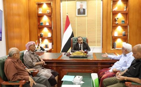 مباحثات بين محافظ حضرموت وأعضاء مجلس النواب حول التحديات والفرص في المحافظة