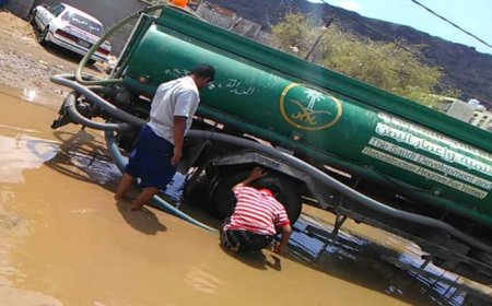 الاستمرار في شفط مياه الأمطار في مدينة صلاح الدين