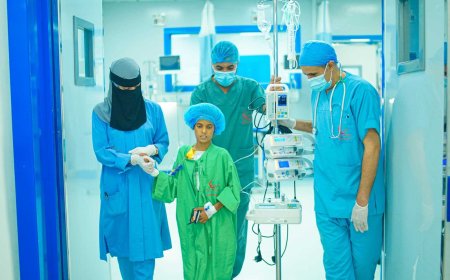 نبض السعودية يجري 89 عملية جراحية لأمراض وجراحة القلب للأطفال بالمكلا