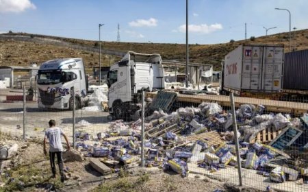 المستوطنون يكثفون هجماتهم على شاحنات المساعدات المتجهة لغزة