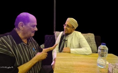 محمد علي أحمد يلتقي بالشيخ سالم الجنيدي في القاهرة 
