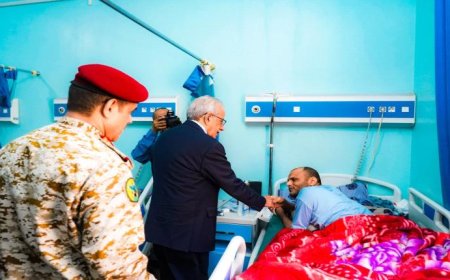 العليمي يوجه بنقل عدد من جرحى القوات المسلحة للعلاج في الخارج