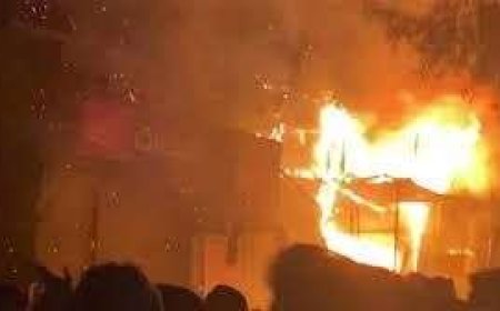 احتراق ٢٠ منزل اثر ماس كهربائي