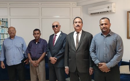 وفد جامعة حضرموت يلتقي سفير اليمن في تونس خلال زيارته للجامعات التونسية