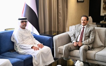 مجلس القيادة الرئاسي يبلغ الإمارات استمراره في الإجراءات الاقتصادية والحفاظ على العملة الوطنية