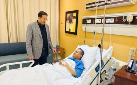 مجلي يطمئن على صحة رئيس مجلس الشورى