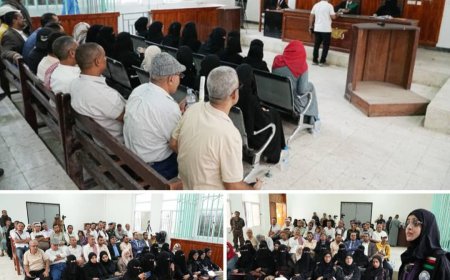 جلسة محاكمة صورية في تعز لمواجهة انتهاكات حقوق الأطفال