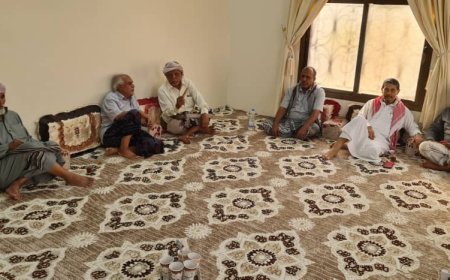 وفد الهبة الحضرمية- مخيم العيون في زيارة للشخصية الوطنية والإعلامية م/ لطفي بن سعدون الصيعري 