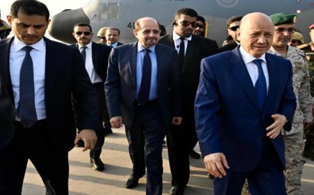 أول تصريح للرئيس العليمي عقب عودته إلى عدن