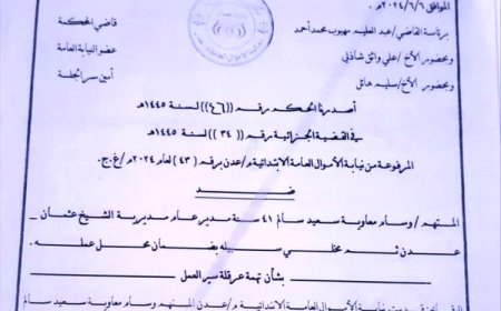 عدن.. محكمة تقضي بحبس مدير مديرية الشيخ عثمان