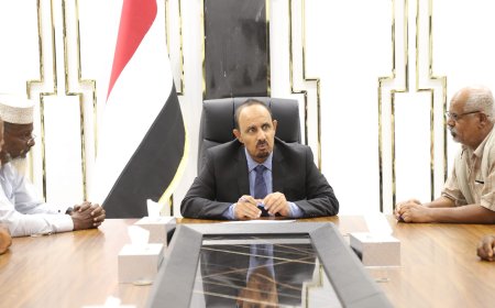 المحافظ بن ماضي يبحث مع عددٍ من أبناء حضرموت جهود لم الشمل ووحدة الكلمة