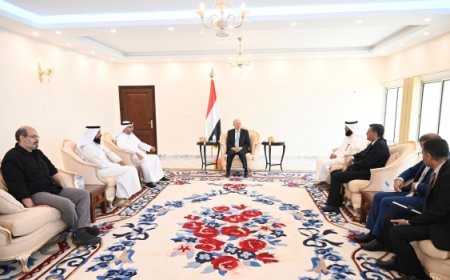 العليمي يشيد بدور الكويت ومؤسساتها الخيرية في اليمن