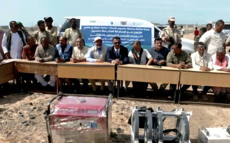 العمقي يدشن مشروع مياه في مديرية بروم ميفع 