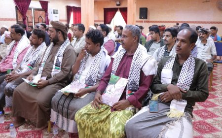 الشحر.. إطلاق ملتقى المدد والنصرة لدعم القضية الفلسطينية 